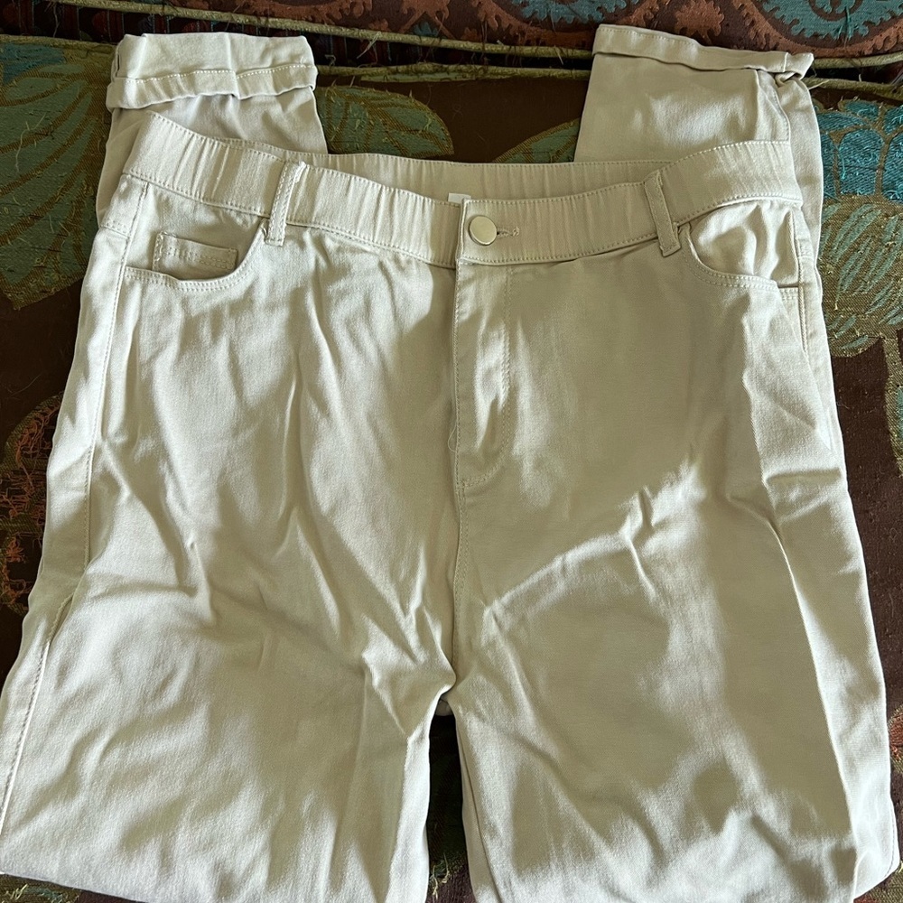 Cream Casual Skinny Pants